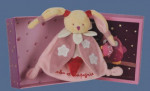 Doudou lapin rose luminescent Doudou et Compagnie