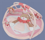 tapis d'éveil Lapin rose Doudou et Compagnie